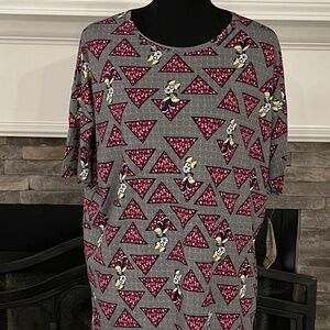 NWT's LulaRoe XXS Disney Collection Minnie Mouse Irma style Top